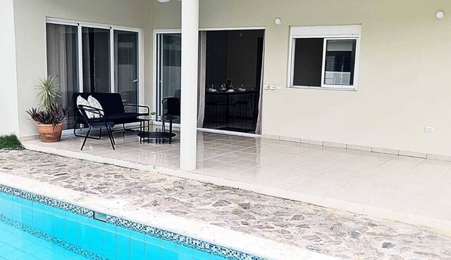 House with private pool.