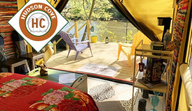 Hudson Valley’s Private Waterfront Camping Getaway