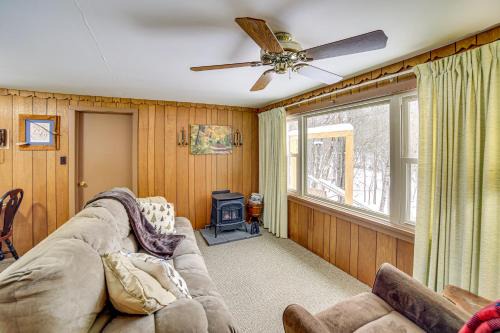 Ice Fish & Snowmobile: Riverfront Manistique Cabin