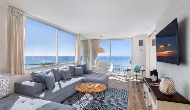 Ilikai Collection 12 Corner Oceanfront Condo with amazing views