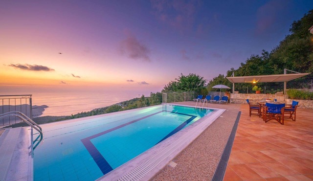 Impressive Stone Villa, A/C, Private Pool, Sweeping Sea Views to Assos Bay & Magnificent Sunsets!