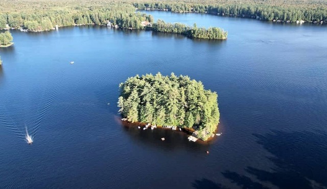 Incredible Private Island for the Ultimate Family Vacation with Amazing Outdoor Activities on Brantingham Lake, New York