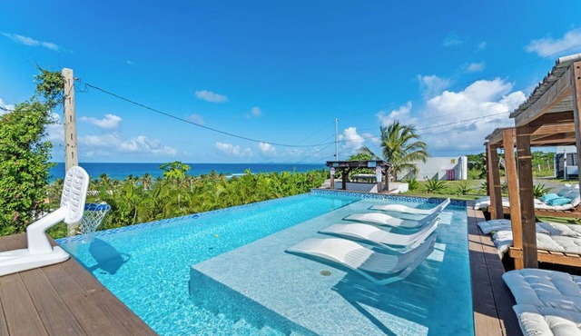 INFINITY POOL - Ocean View & walk 5 min to beach , 5BR + 3Baths