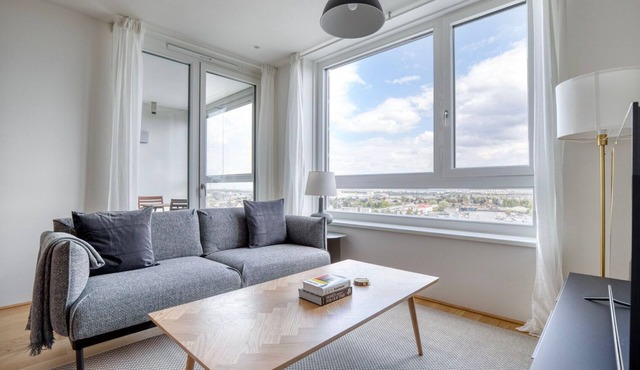 Inviting Donaustadt 1BR w/Pool, Gym & Elevator, nr U1, by Blueground