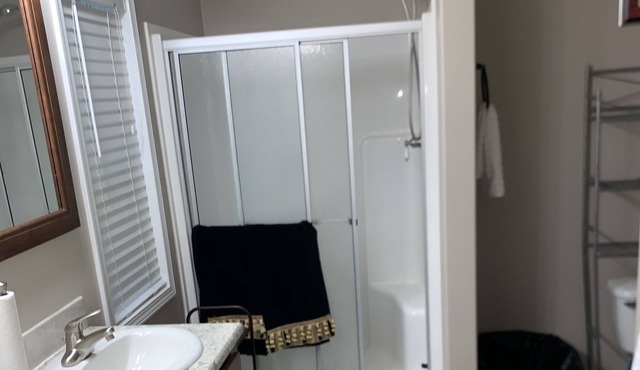 It's a nice quiet 4 bedroom trailer house.