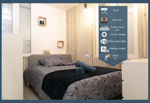 Joli studio Clim & Wifi