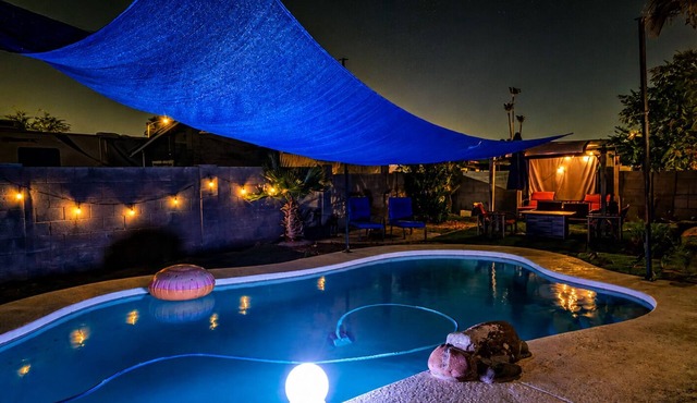 kingbed+divingpool+firepit, near tsmc, mayo clinic, deer valley airport