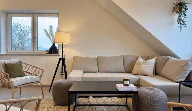 KUELhome - Moderne Wohnung mit Küche & Parkplatz Ausblick auf den bayerischen Wald