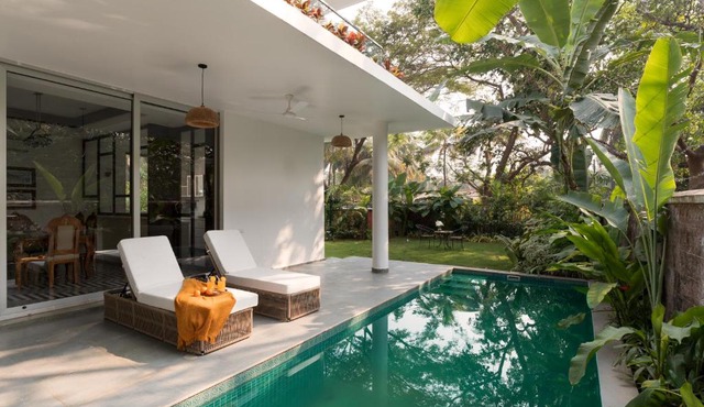 La Masseria by The Blue Kite - 3 BHK Premium villas with Private Pool close to Morjim Beach, Garden, Terrace, Security, Kitchen & Wifi in a Peaceful location