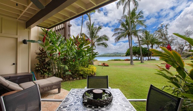 Lae Nani 312, Oceanfront, AC,Tropical Bliss, Steps to Beach and Town