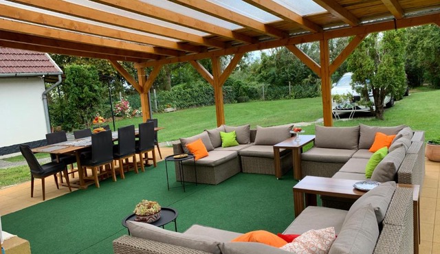 Lake Balaton Family with 3 bedrooms and private beach , private parking