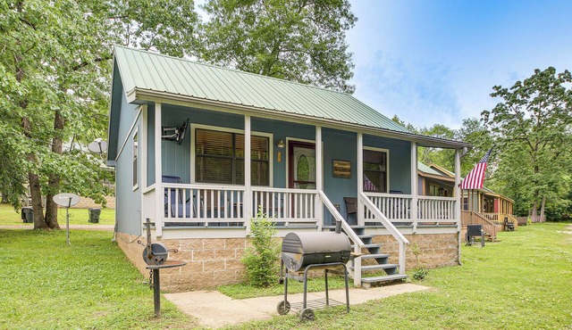 Lake & Dock Access! Waterfront Hot Springs Haven