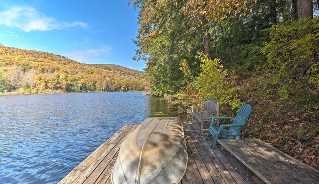 Lakefront Berkshires Retreat w/Deck, Dock & Boat!