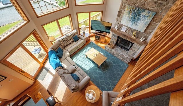 Lakefront Escape with Deck, Firepit & Views