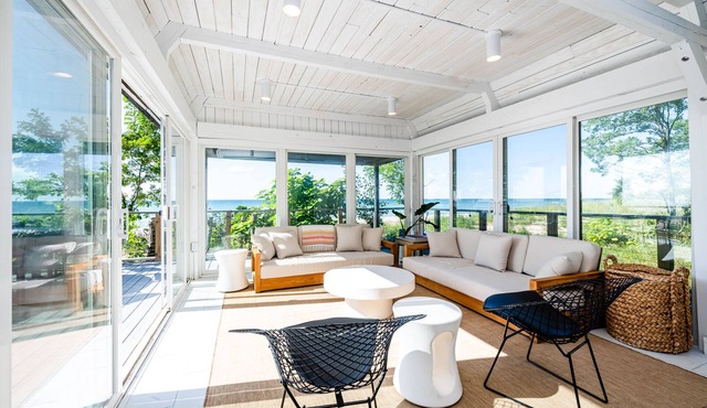 Lakefront Home With Private Beach and Sauna!