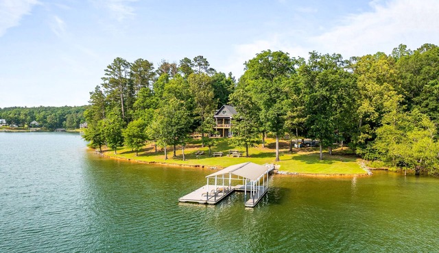 Lakefront home with private dock, kayaks/SUP, firepit, decks, & Ping-Pong