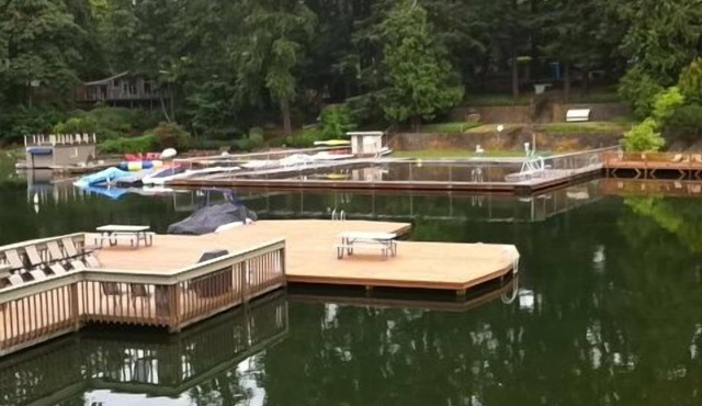 Lakefront Modern with a beautiful view!
