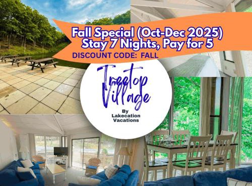 Lakefront Treetop Village 3BD3BADeckPool-6PP