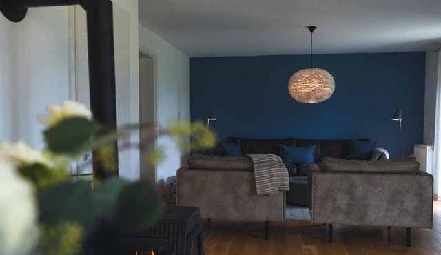 Large vacation home - edge of the village, fenced garden, fireplace, sauna. 5 dogs welcome!