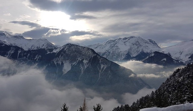Large 4-person studio with balcony at the foot of the slopes