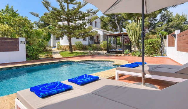Large and comfortable villa with private pool in Javea, Costa Blanca, Spain for 8 persons