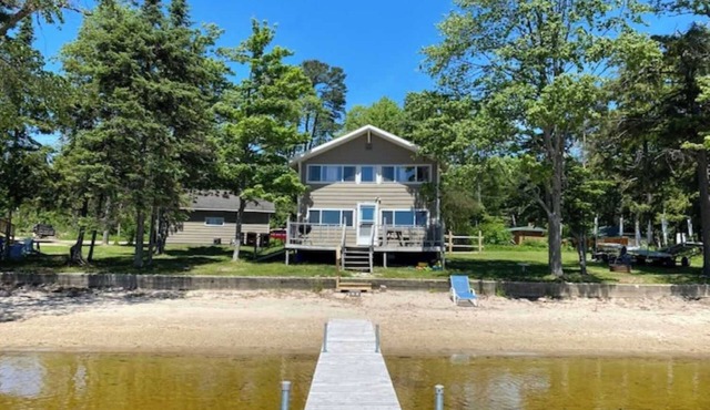 Large Beachside Lodge on AuTrain Lake