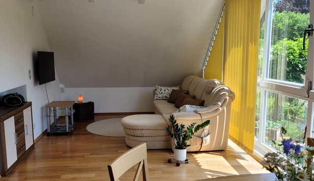 Large cozy apartment for 2 people on the 1st floor with a view of the countryside.