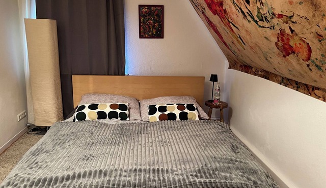 Large ecological vacation apartment in old attic building with beautiful garden 3-6 persons