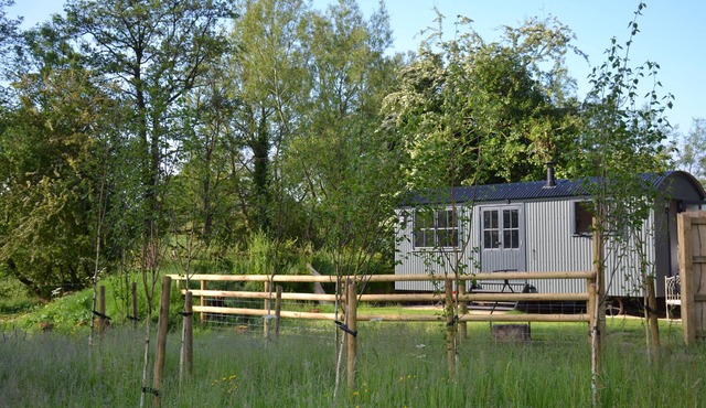 Large Luxury Shepherds Hut with Hot Tub near Bath