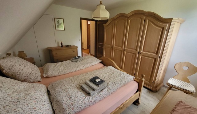 Large, quiet vacation apartment, roof terrace, distant view from the property