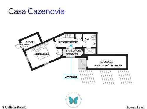 Las Catalinas - Studio Cazenovia centrally located, short walk to beach