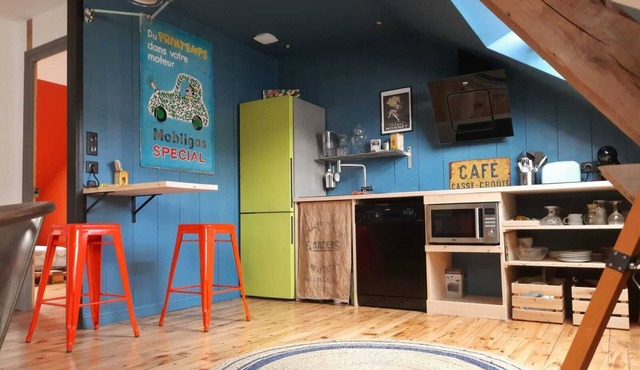 Le CHIC BROC GROUND * 60 m2, a change of scenery guaranteed! 2 Bdrm -3 Pers - Fully equipped *