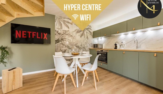 Le Green Duplex - Clim - Parking - Netflix - Nestor & Margot