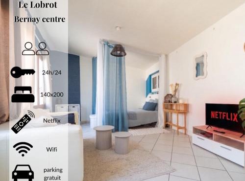 Le Lobrot - studio 2 personnes - parking facile