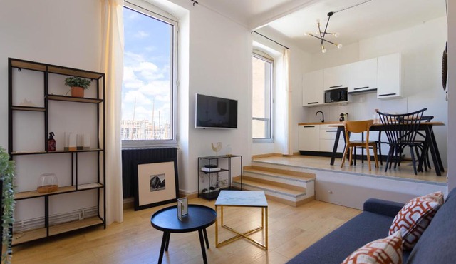 Le Rive Neuve Standing Vieux-Port - Appartement 1 chambre 4 pers Vue Mer Clim