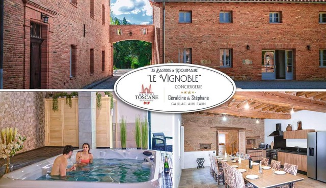 Le Vignoble - Swim spa - Hamman - Sauna - 12 pers