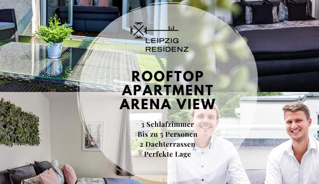 Leipzig-Residenz Waldstraße am Zoo und Red Bull Arena , Rooftop Apartment mit 2 Dachterrassen