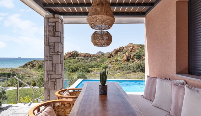 Lemnosthea Villa with Astonishing View, Next to the Beach