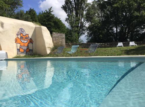 Les pieds dans l'eau - l'Olivier - Rivière privée - Piscine