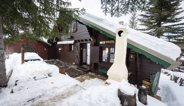 Les Sorbiers - Risoul 1850: Charming chalet for 10 on the edge of the slopes.