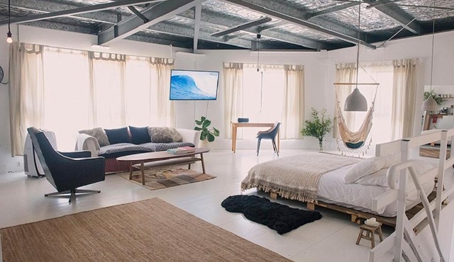 Light and airy studio