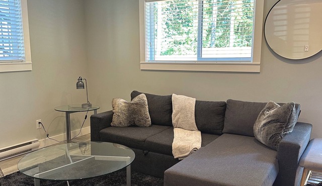 Like new private basement suite close too nature