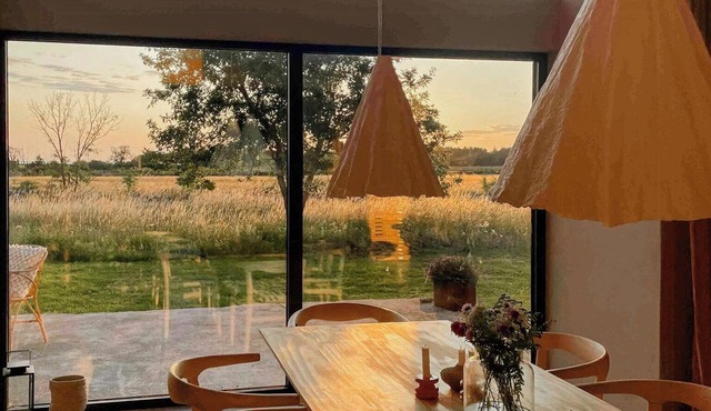 Limestone barn overlooking the strait on Öland