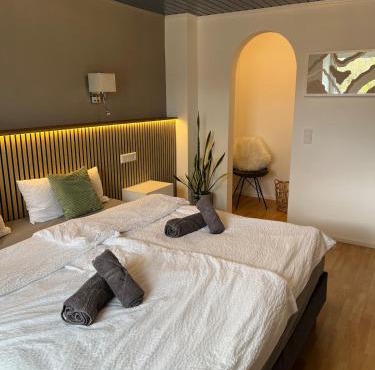 Little Rose - modern, central, near train station, WiFi & parking nearby