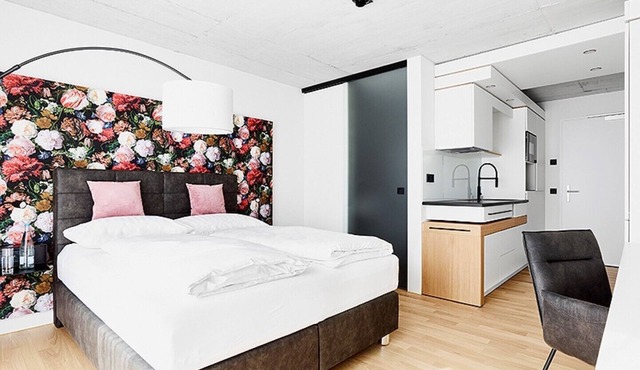Livisit bergapartment 34 - double room 27 sqm - with kitchenette and bathroom