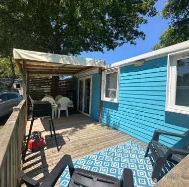 Location mobile-home confort face au lac