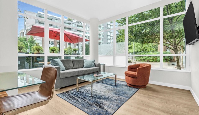 Location! Modern Urban Oasis with Premium King Size Beds and a Home Office