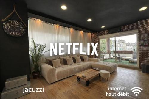 Loft atypique avec jacuzzi