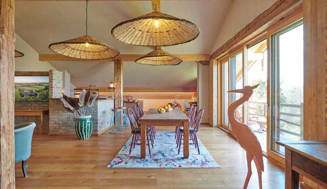 Loft flat by Chiemsee with panoramic window