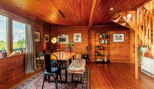Log cabin Eifelsteig w/fireplace garden & fireplace